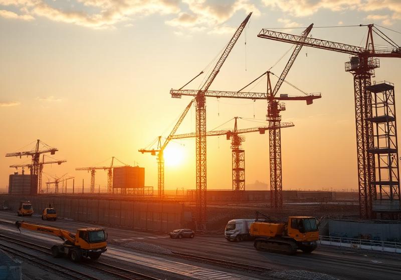 Construction & Infrastructure sector served by Green Star Industry — LPG, lubricants and greases