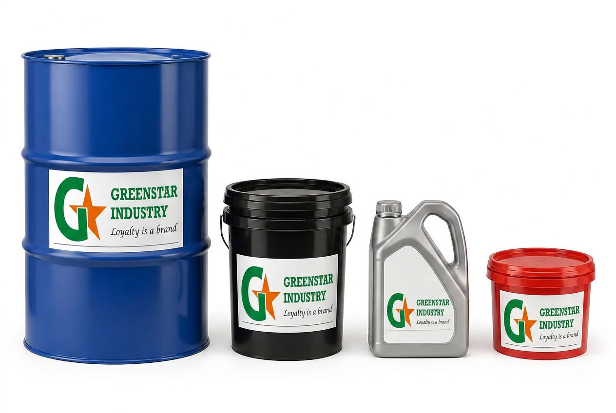 Industrial lubricant drums, pails and cans
